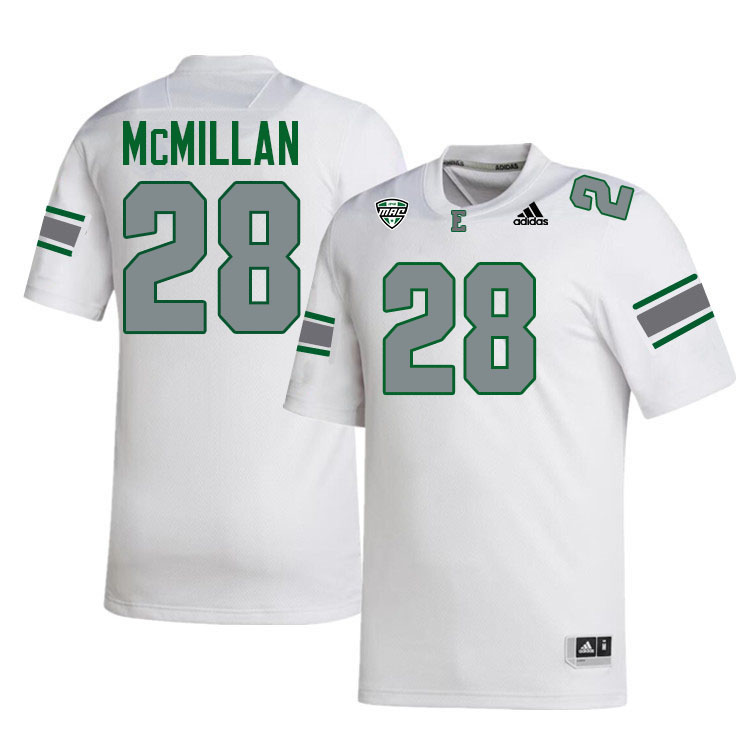 #28 Dontae McMillan Eastern Michigan Jersey,Eastern Michigan University Eagles Football Jersey-White